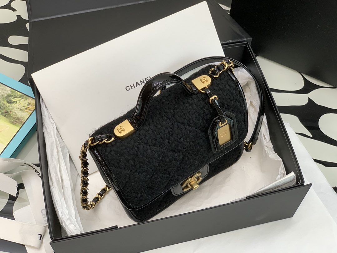 Ch@nel Flap Bag-17*20.5*6CM