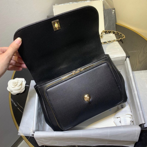 Ch@nel Flap Bag-23*16*8CM