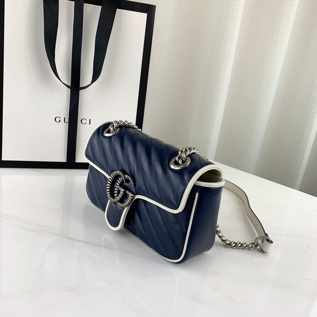 G*u*i marmont bag-14*23*6cm