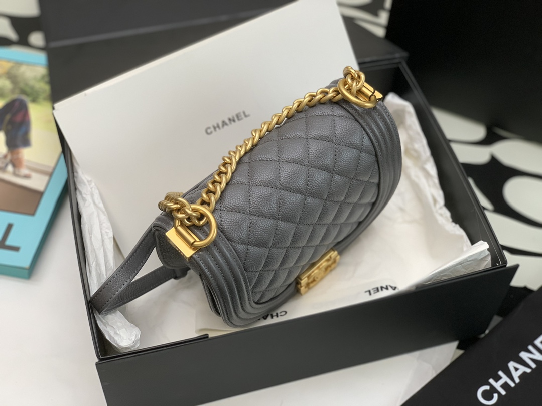 Ch@nel Boy Bag-18*12.5*6CM