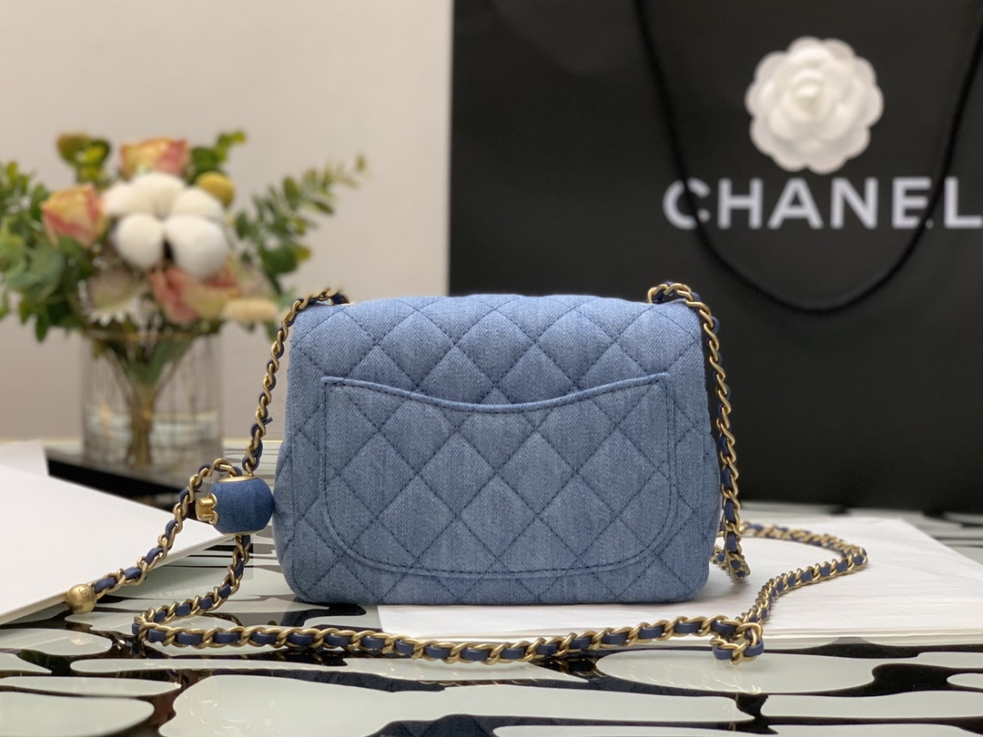 Ch@nel Flap Bag-13*18*7CM