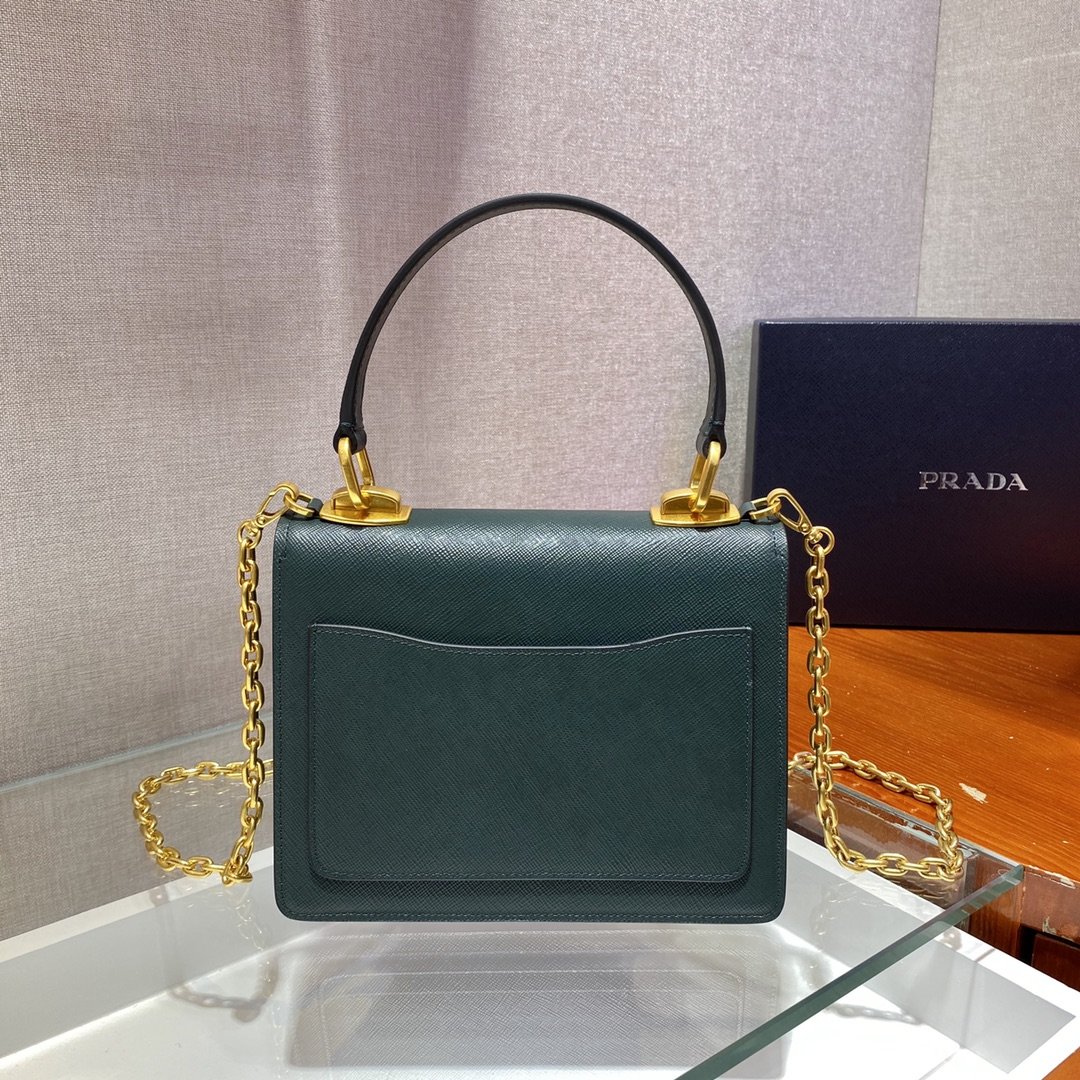 Pra*a 1bd021 chain bag-20*17*8.5cm