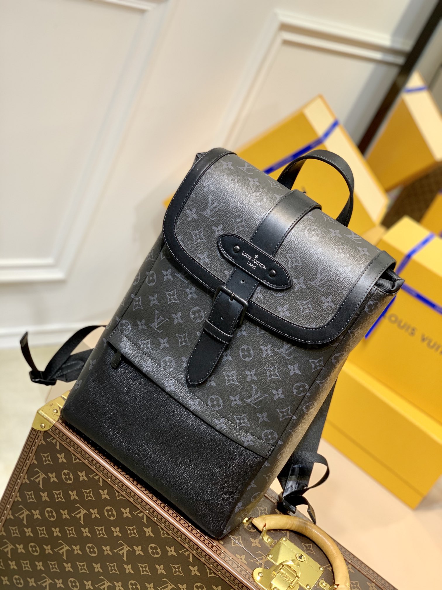 l0*is V*t0n m45913 saumur backpack-27*42*13cm