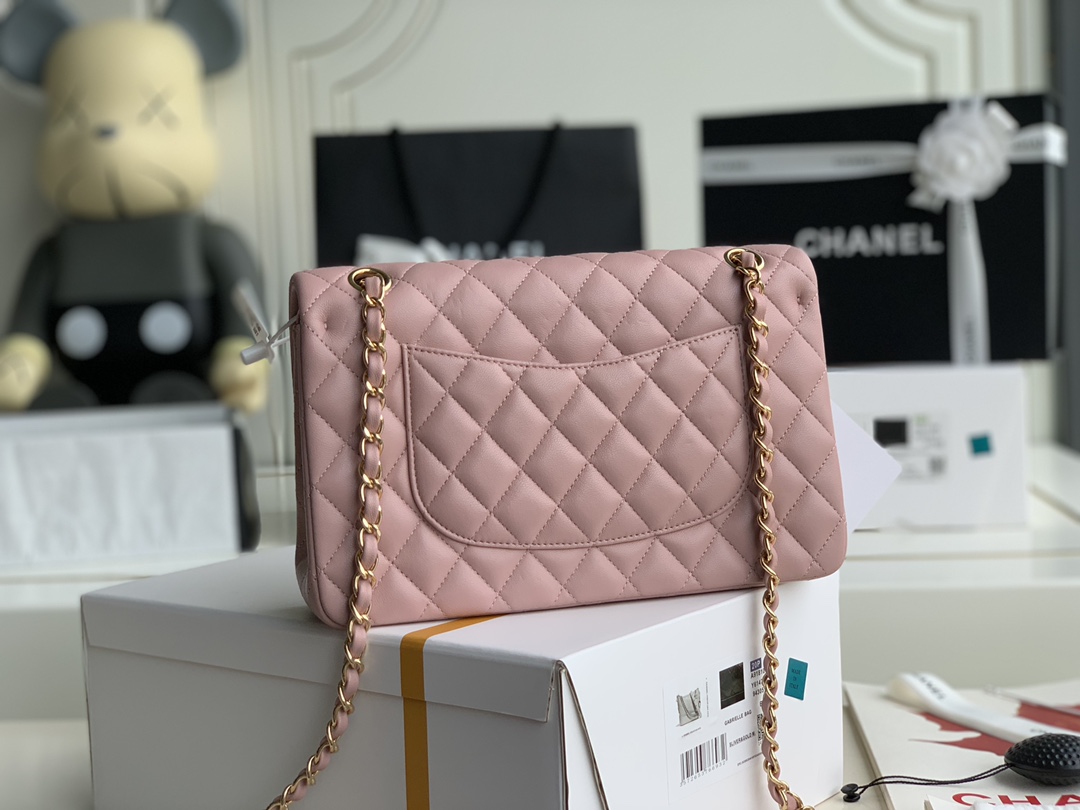 Ch@nel Flap Bag-Lambskin-25CM