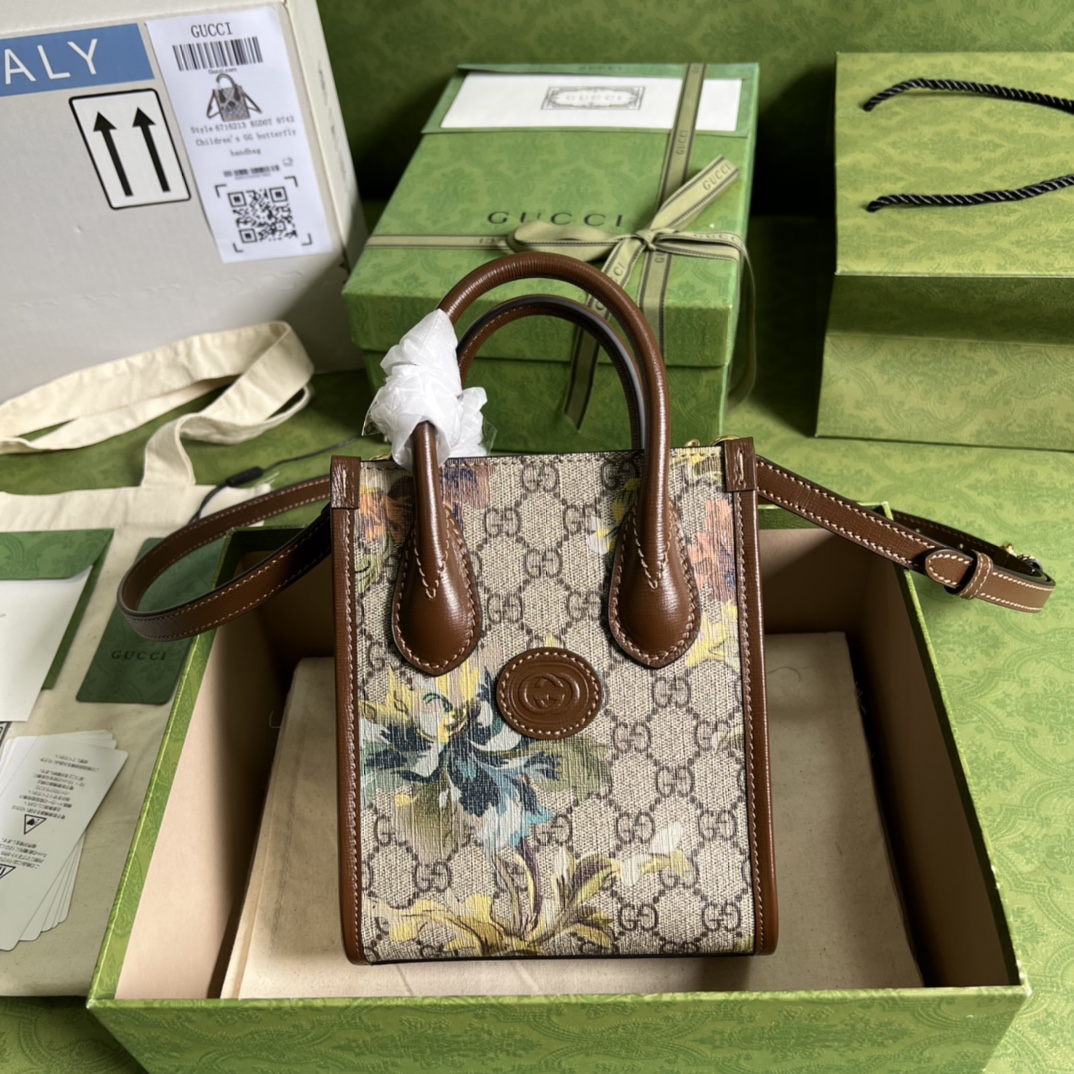 G*u*i gg retro mini tote-16*20*7cm