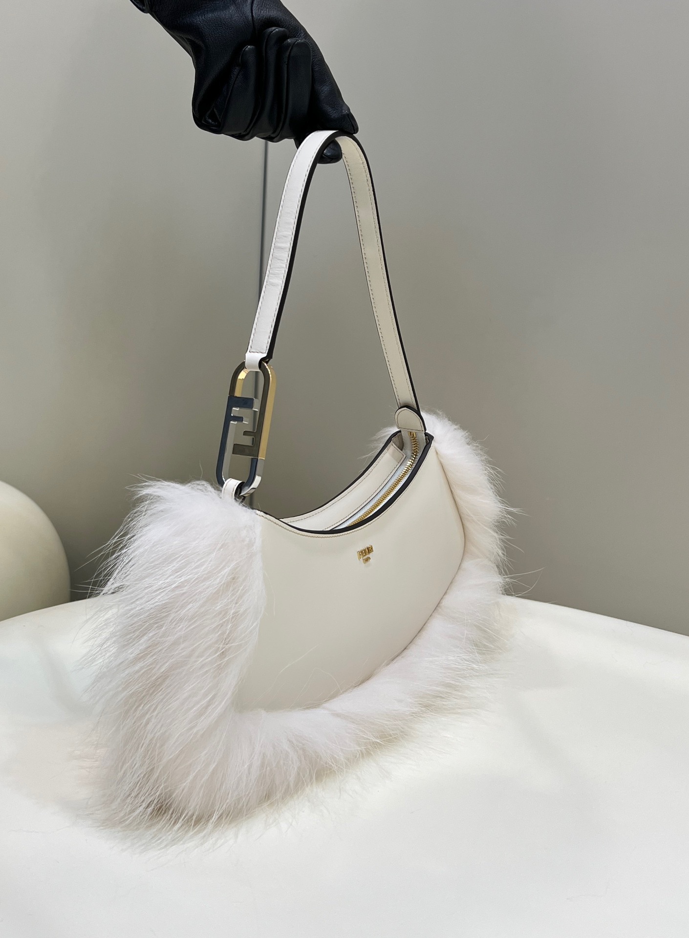 F**di o-lock clutch bags-32*11*5cm