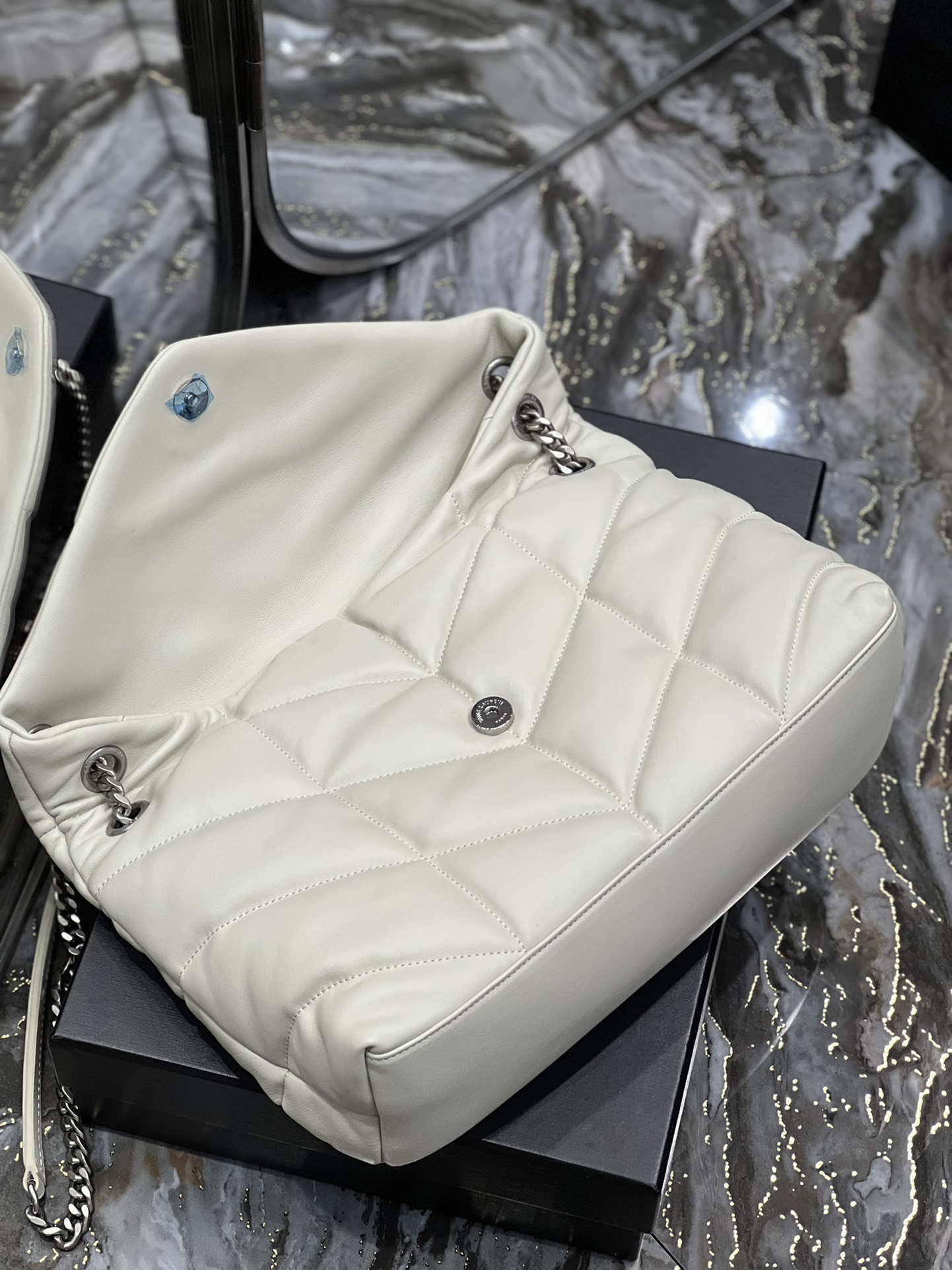 Y*L loulou puffer-lambskin leather