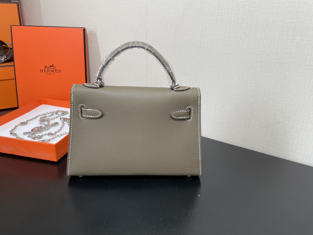 H**mes kelly-gold&silver hardware-19cm