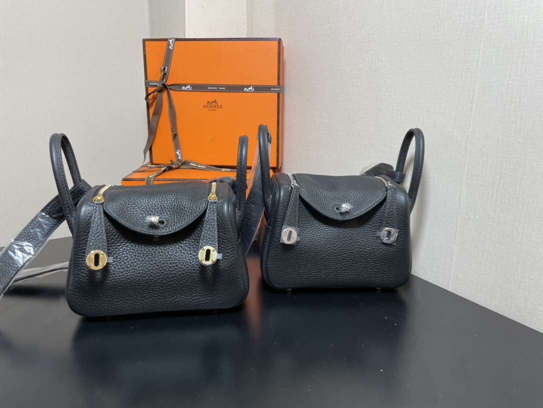 H**mes lindy 19-togo leather-19cm