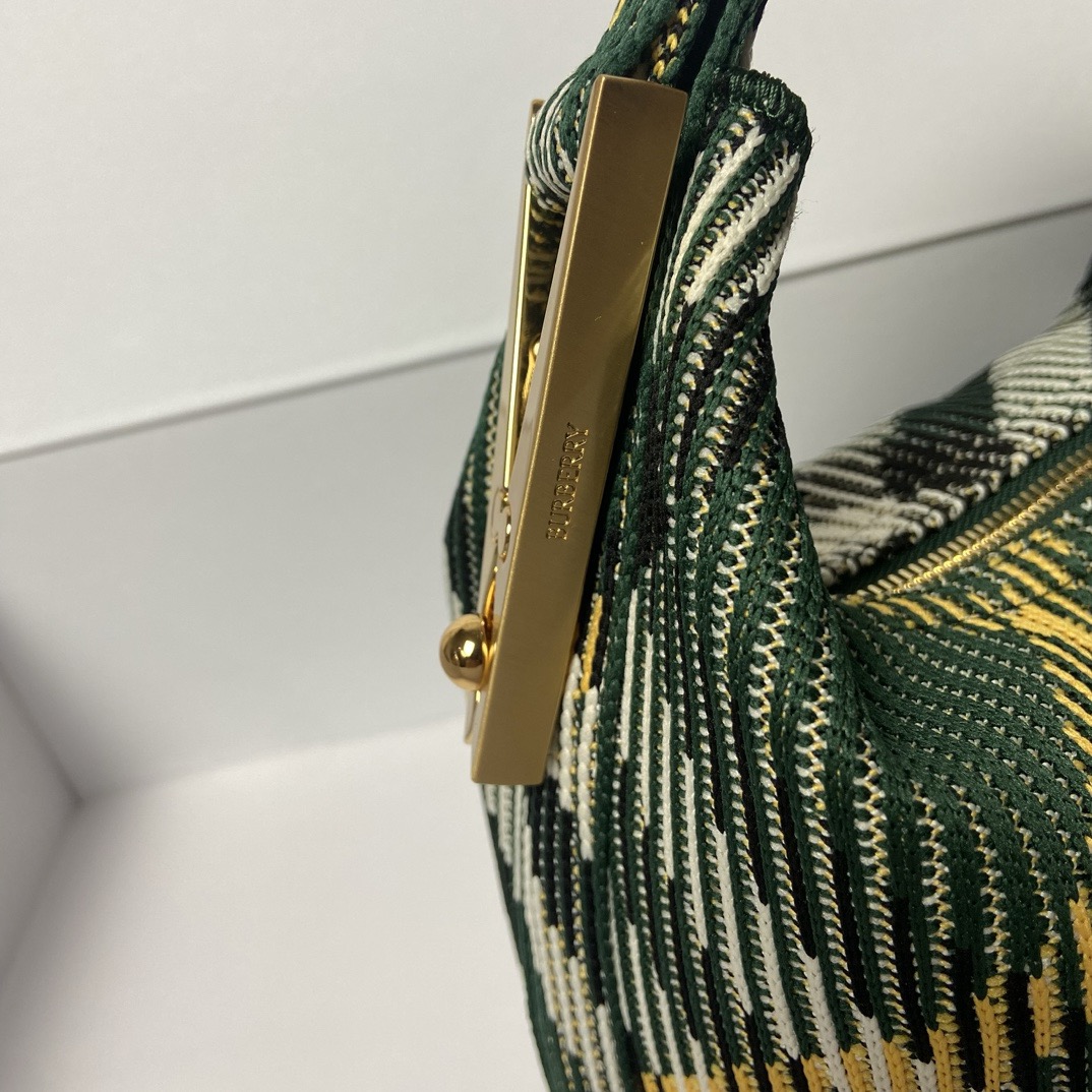B**rry small check hobo bag-21.5*10.5*23cm