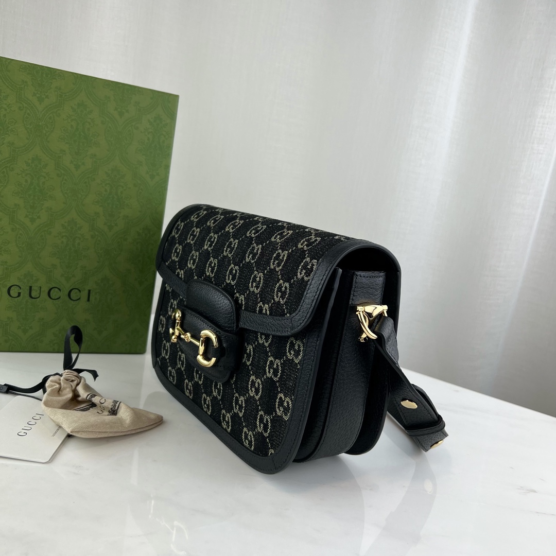 G*u*i 1955 horsebit shoulder bag-25*18*8cm