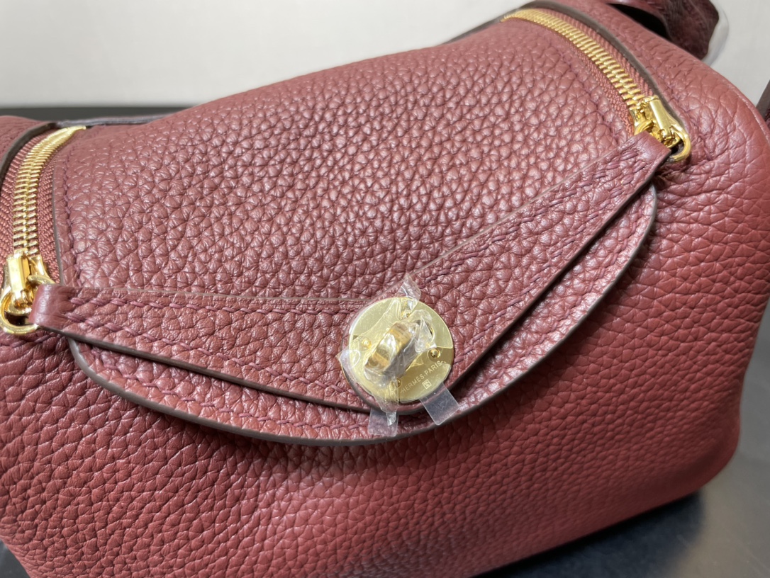 H**mes lindy 19-togo leather-19cm