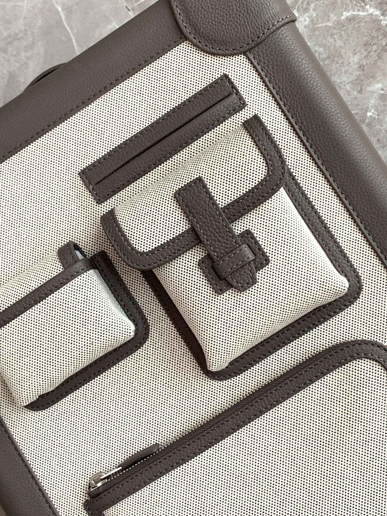 Herm*ès Valise R.M.S Cabine Cargo Toile Noir Suitcase-33x55x20CM