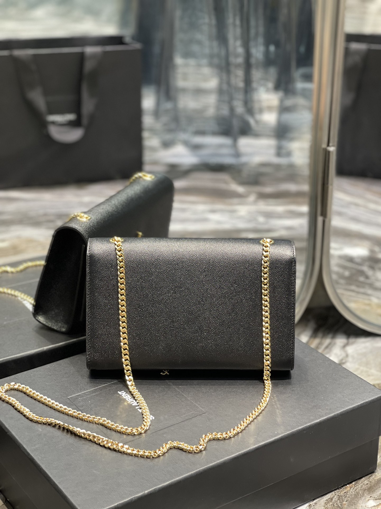 Y*L medium kate bags-caviar-24*14.5*5.5cm