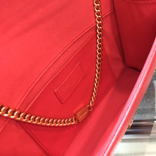 Y*L medium in grain de pouder embossed leather-24*14.5*5.5cm