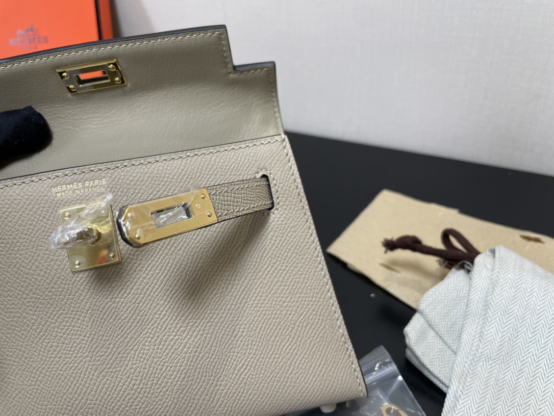 H**mes kelly-gold&silver hardware-19cm