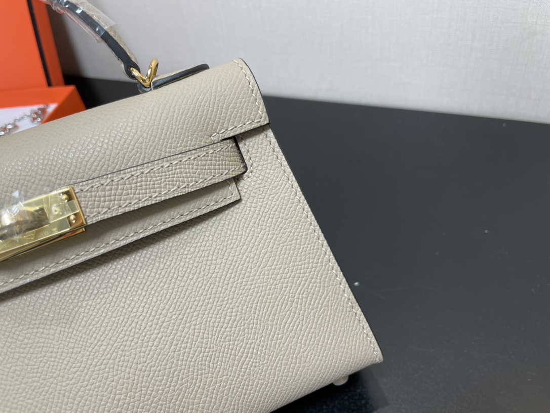 H**mes kelly-gold&silver hardware-19cm