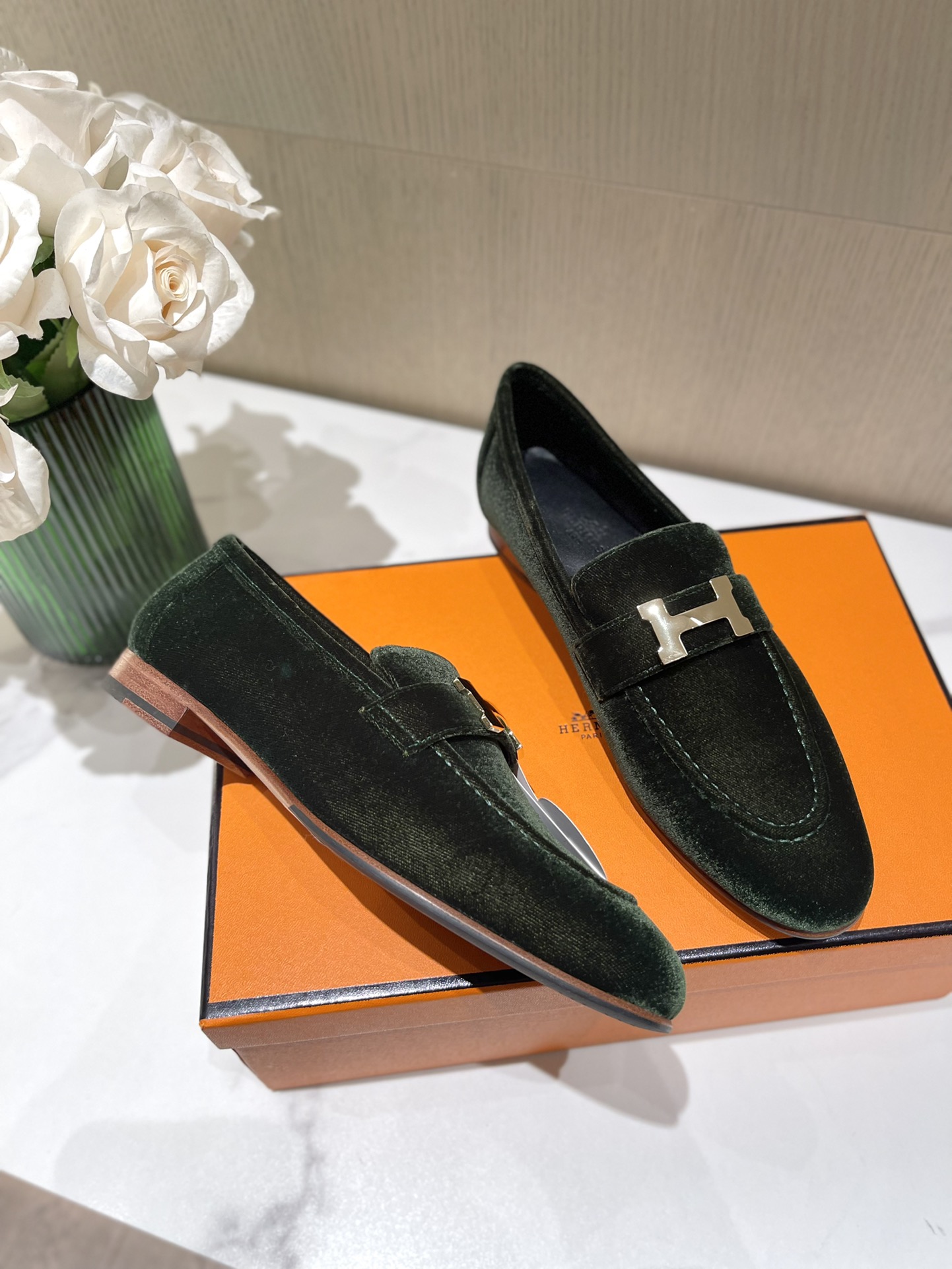 H**mes loafers(eu35-eu40)