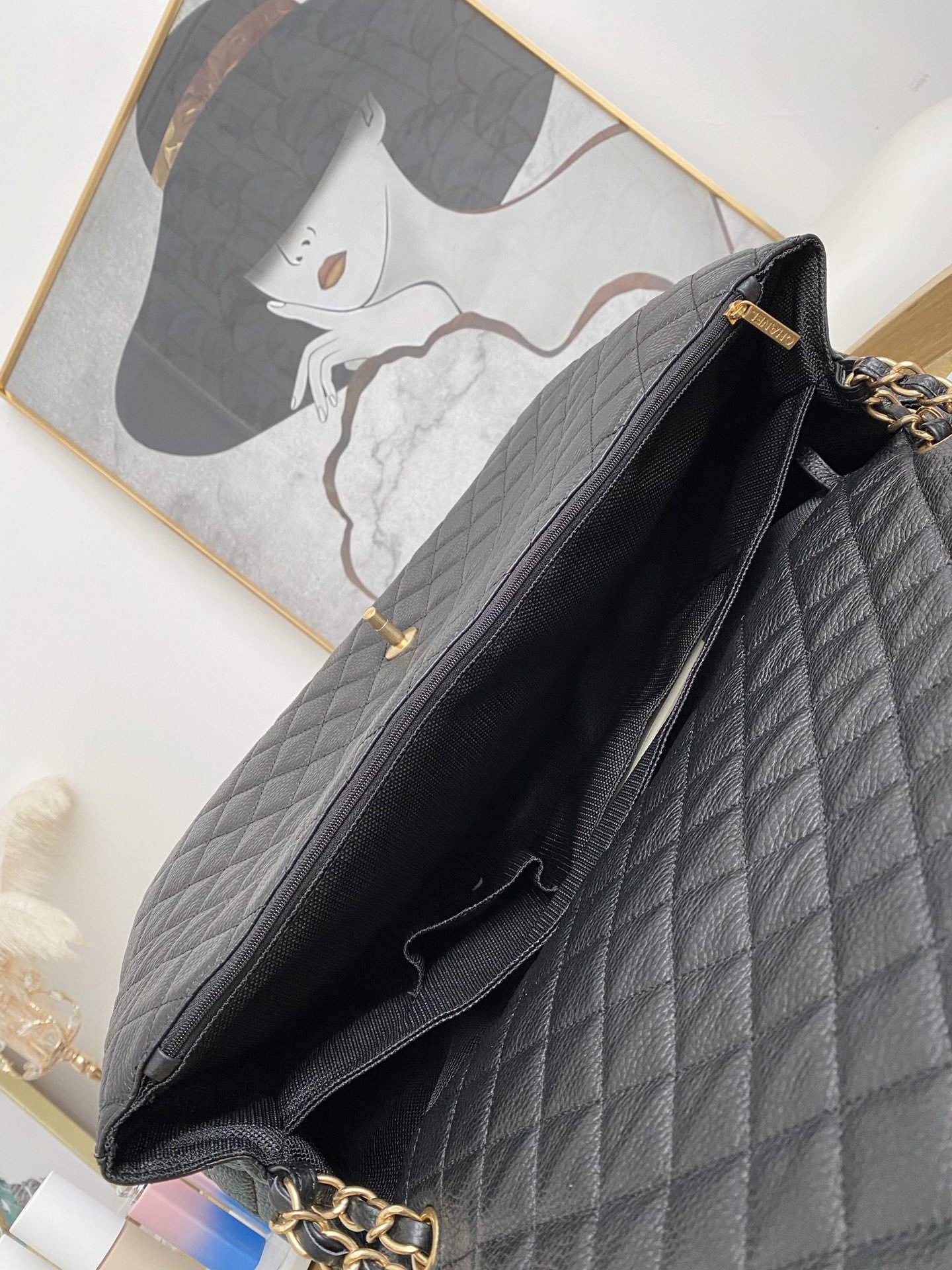 Ch@nel Flap Bag-44*14*28CM