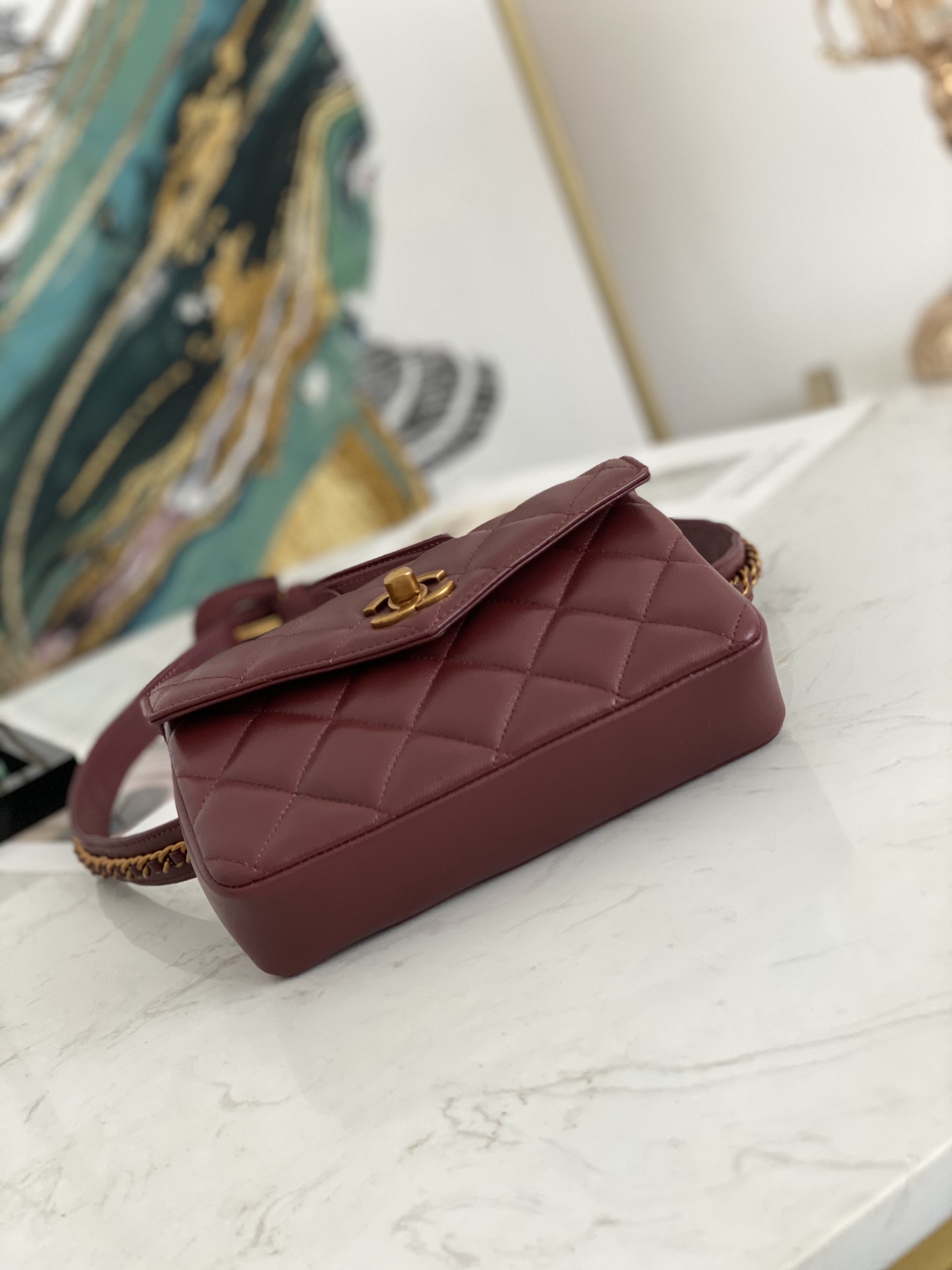Ch@nel Waist Bag-18*3.5*12CM