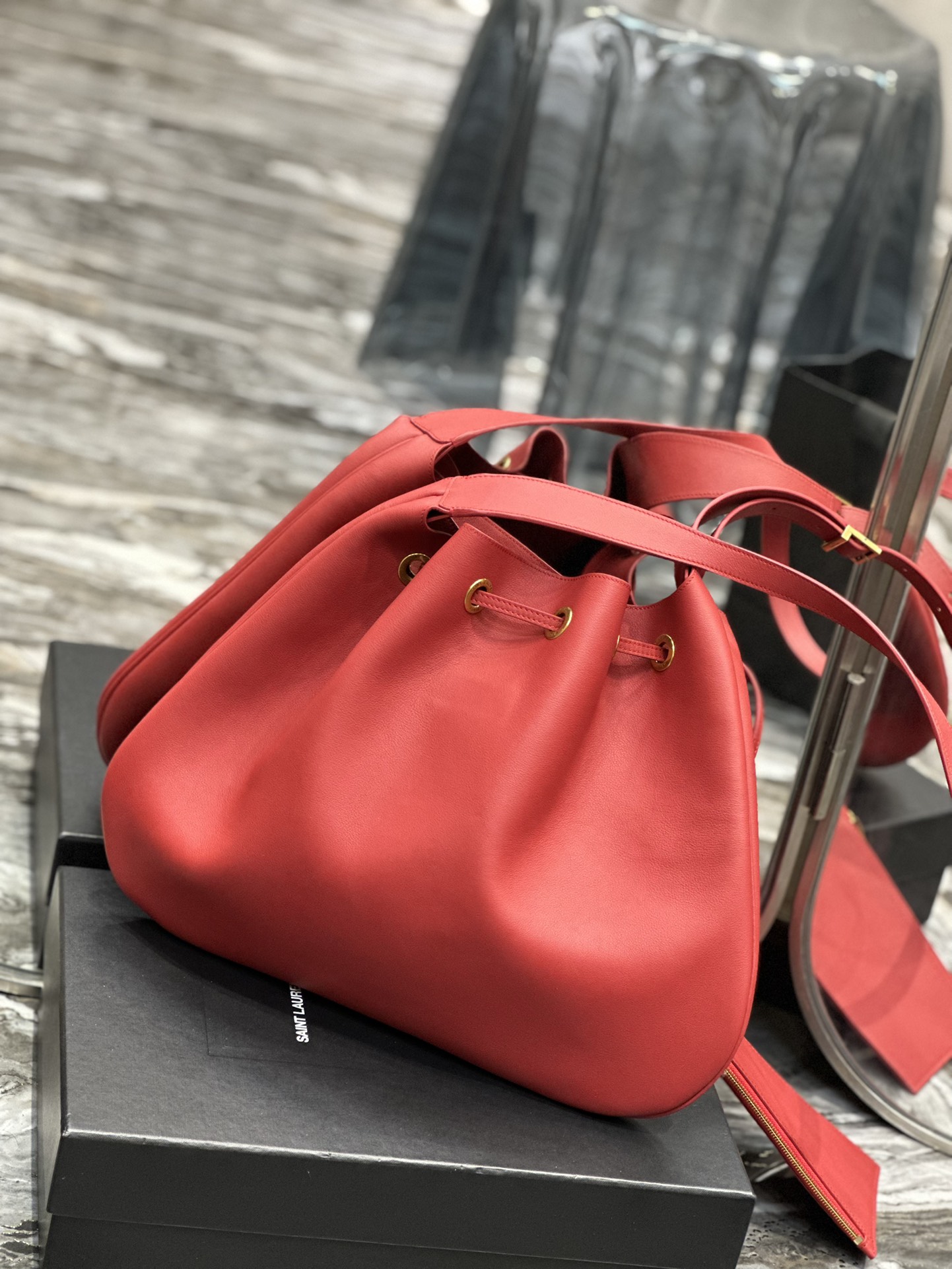 Y*L flat hobo bag-44×33×2.5cm
