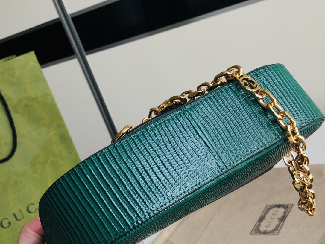 G*u*i 1955 horsebit shoulder bag-20.6*14.4*5.1cm