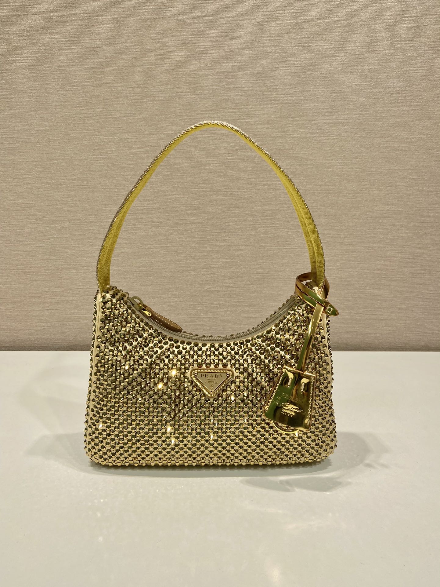 Pra*a nylon 1ne515 hobo bag-23*14*5cm