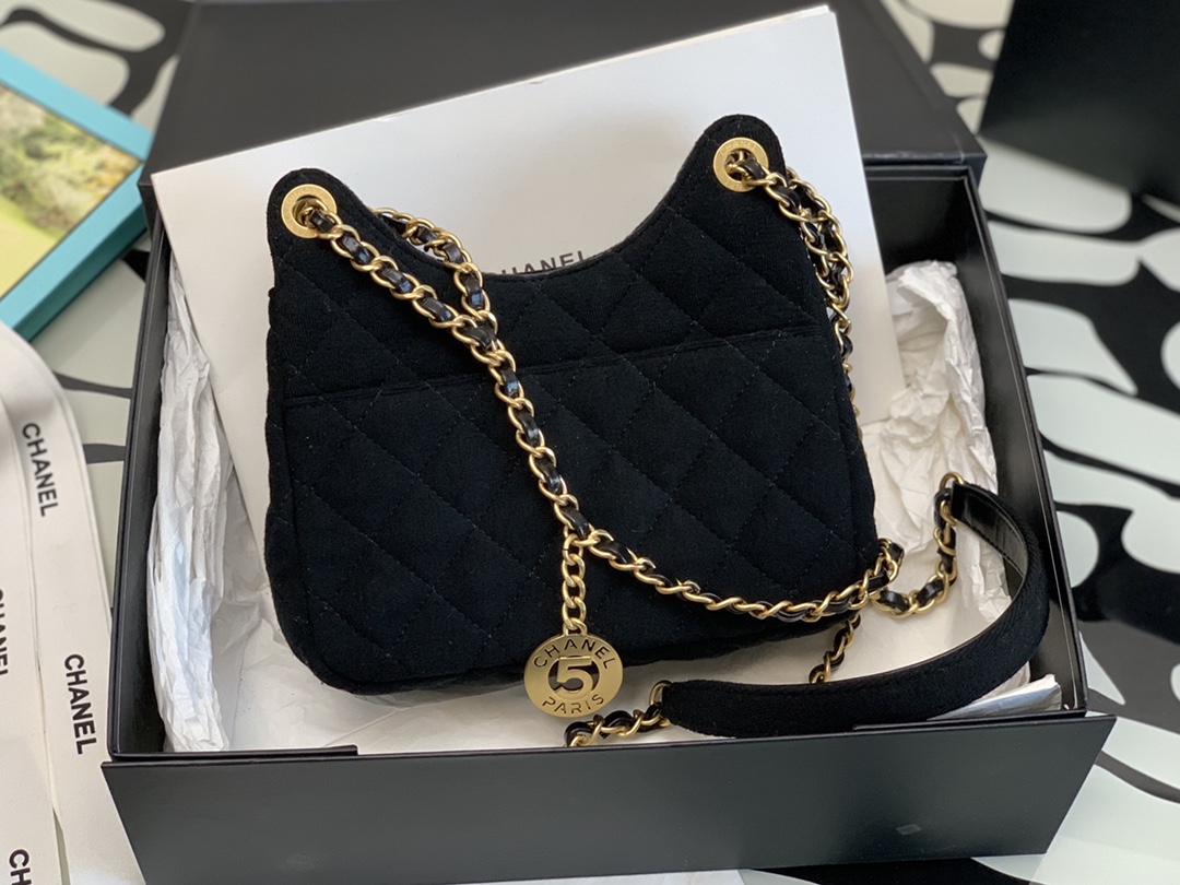 Ch@nel Hobo Handbags-17*19*6CM