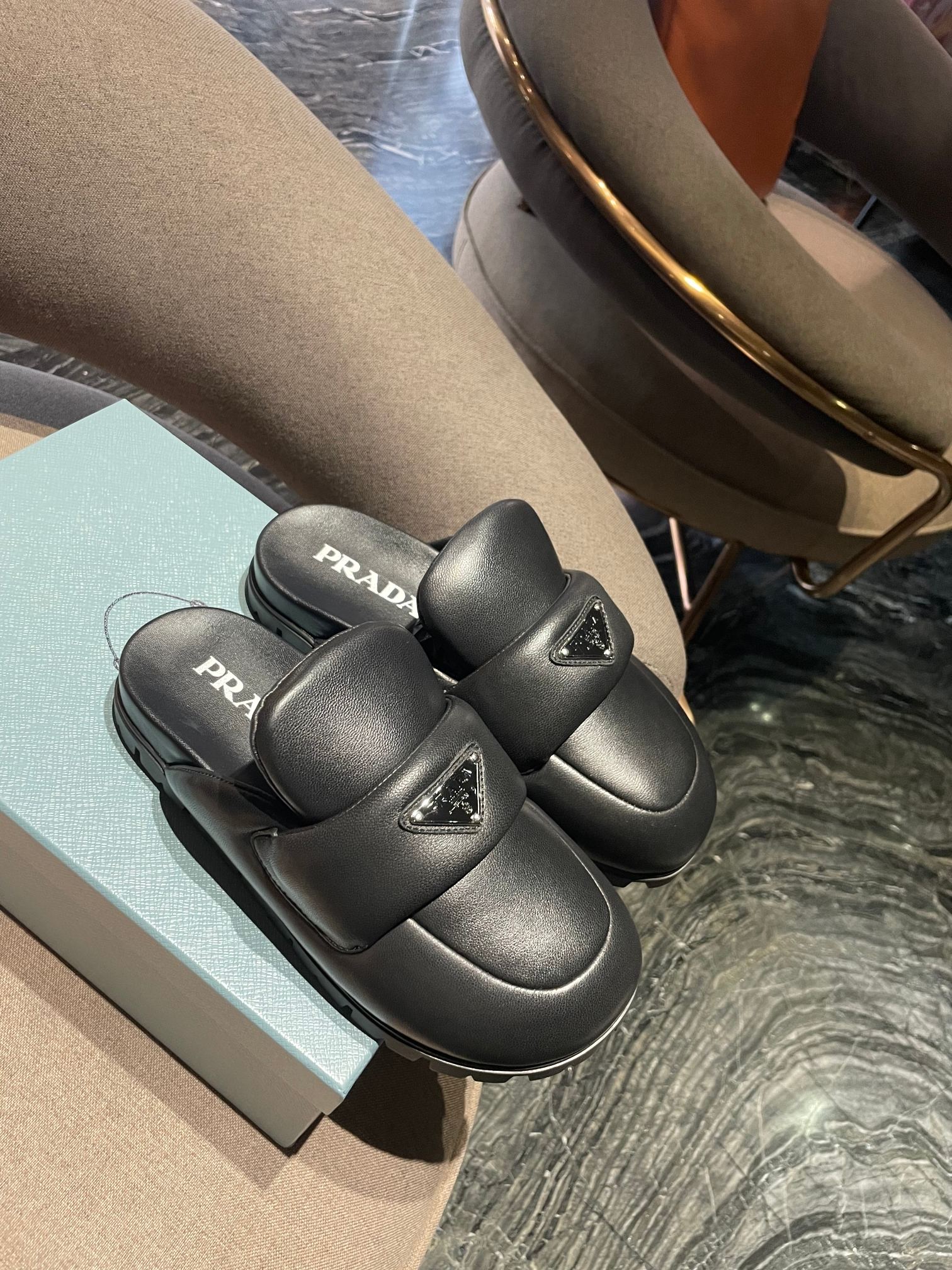 Pra*a boots 2023ss-3cm