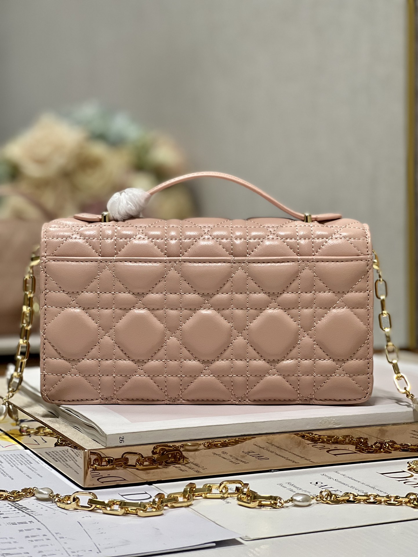 lady D*or bag-21 x 11.5 x 4.5ccm