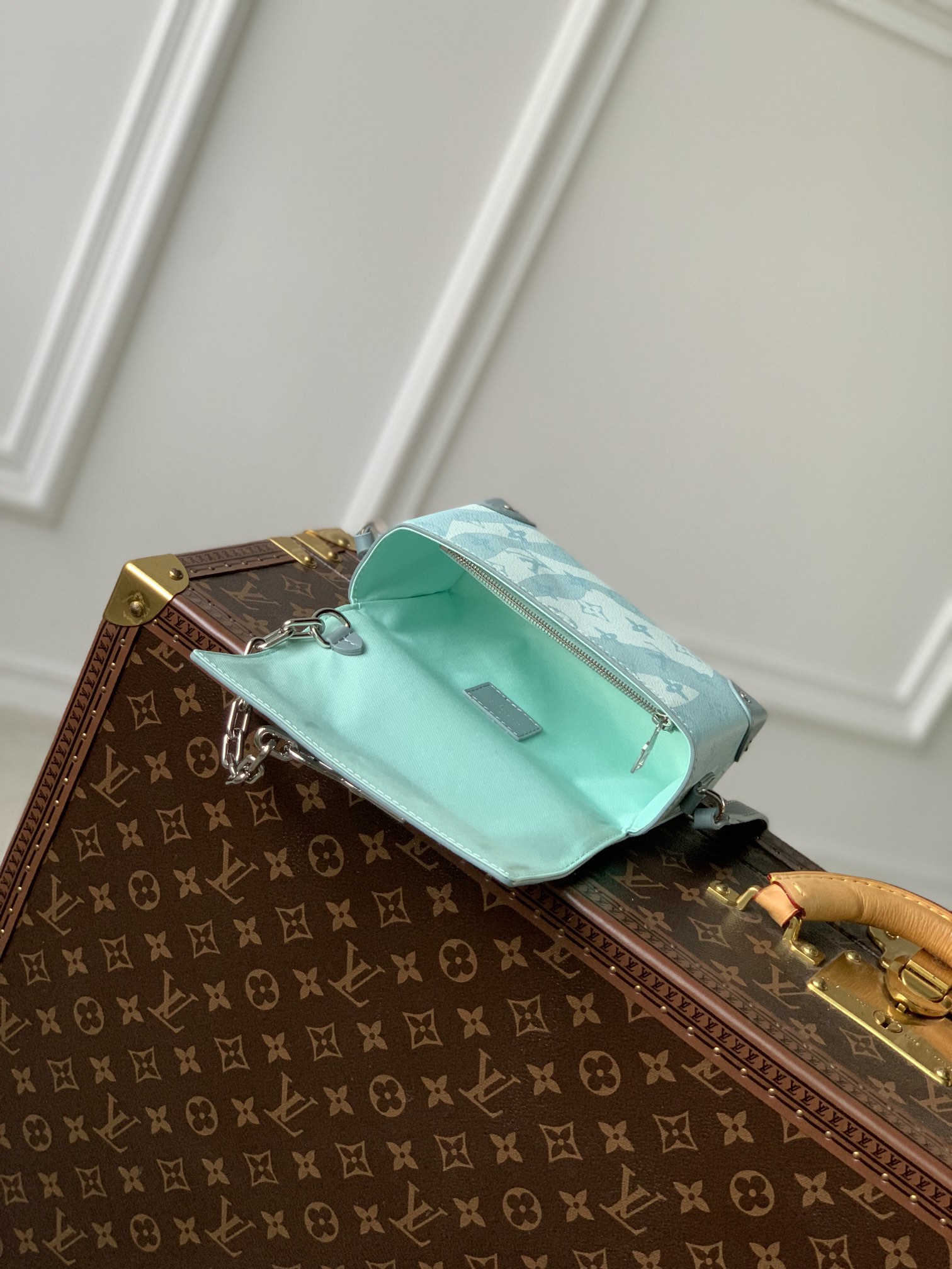 l0*is V*t0nsteamer bag-18x 11x 6.5cm