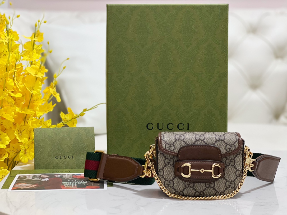 G*u*i gg horsebit 1955 bag-12*9*4cm