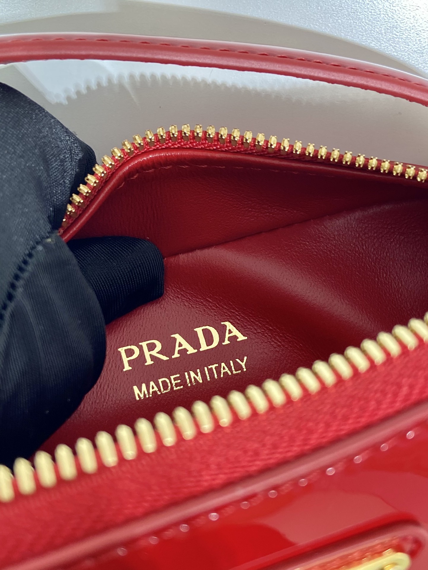 Pra*a patent 1bh206 bag-17.5*10.5*4.5cm