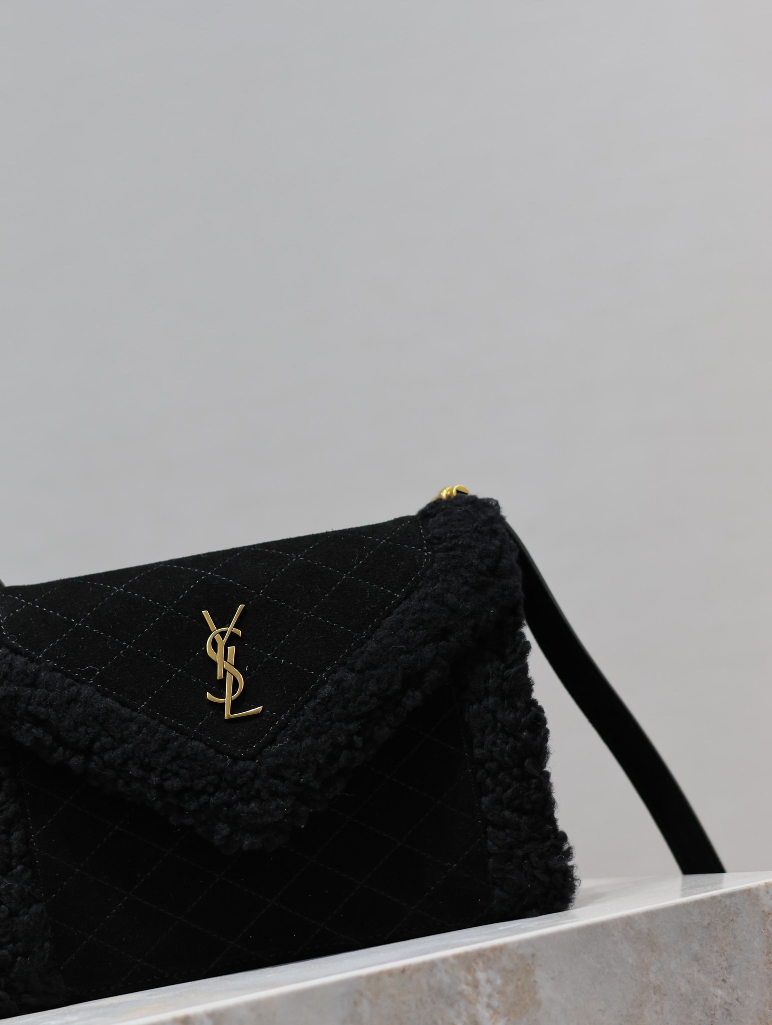 Y*L quilted grain envelope bag-20×14.5x5cm