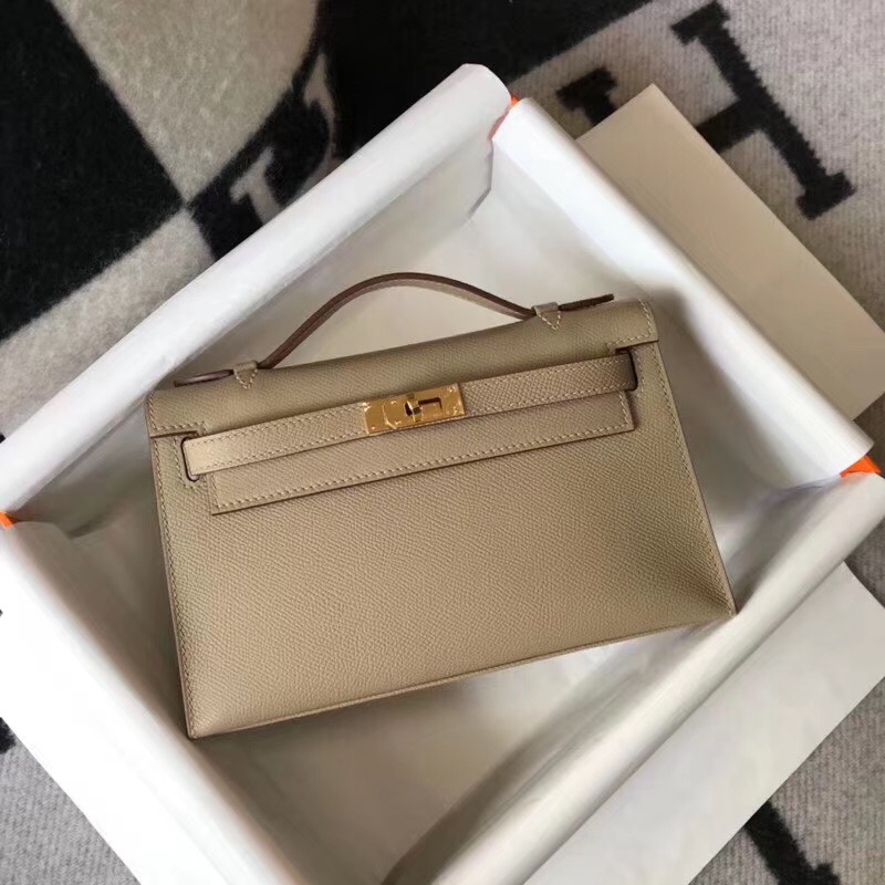 H**mes mini kelly pochette-epsom leather-22cm