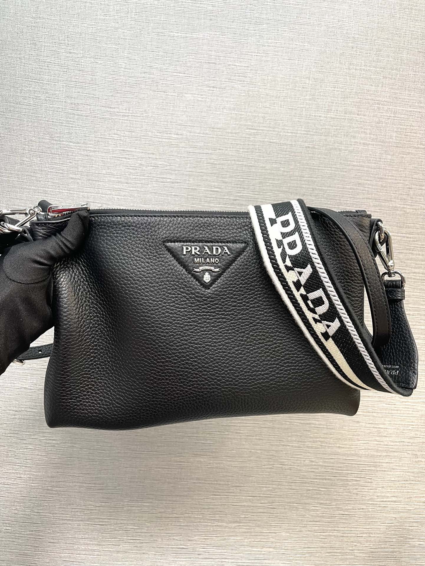 Pra*a 1bh050 double-strap backpack bag-30*19.5cm