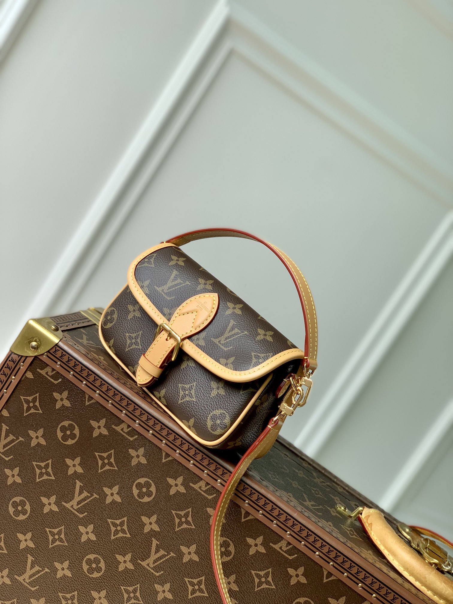 l0*is V*t0n nano diane handbags-m83566-19*10.5*6cm