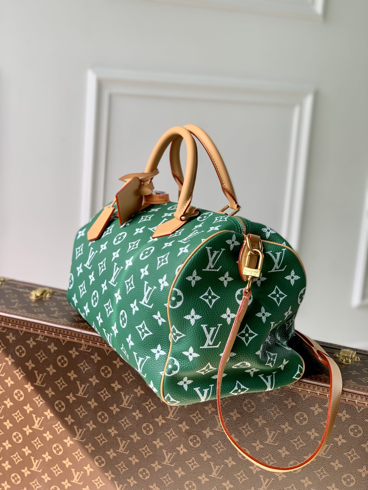 l0*is V*t0n speedy p9 bandoulière 40 monogram leather -40 x 26 x 23cm