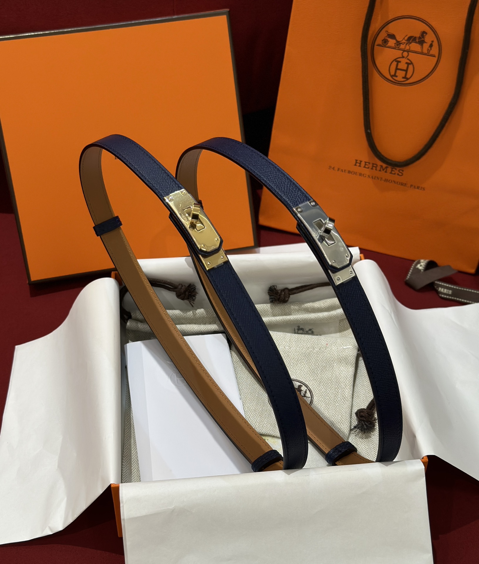 H**mes belt-1.8cm