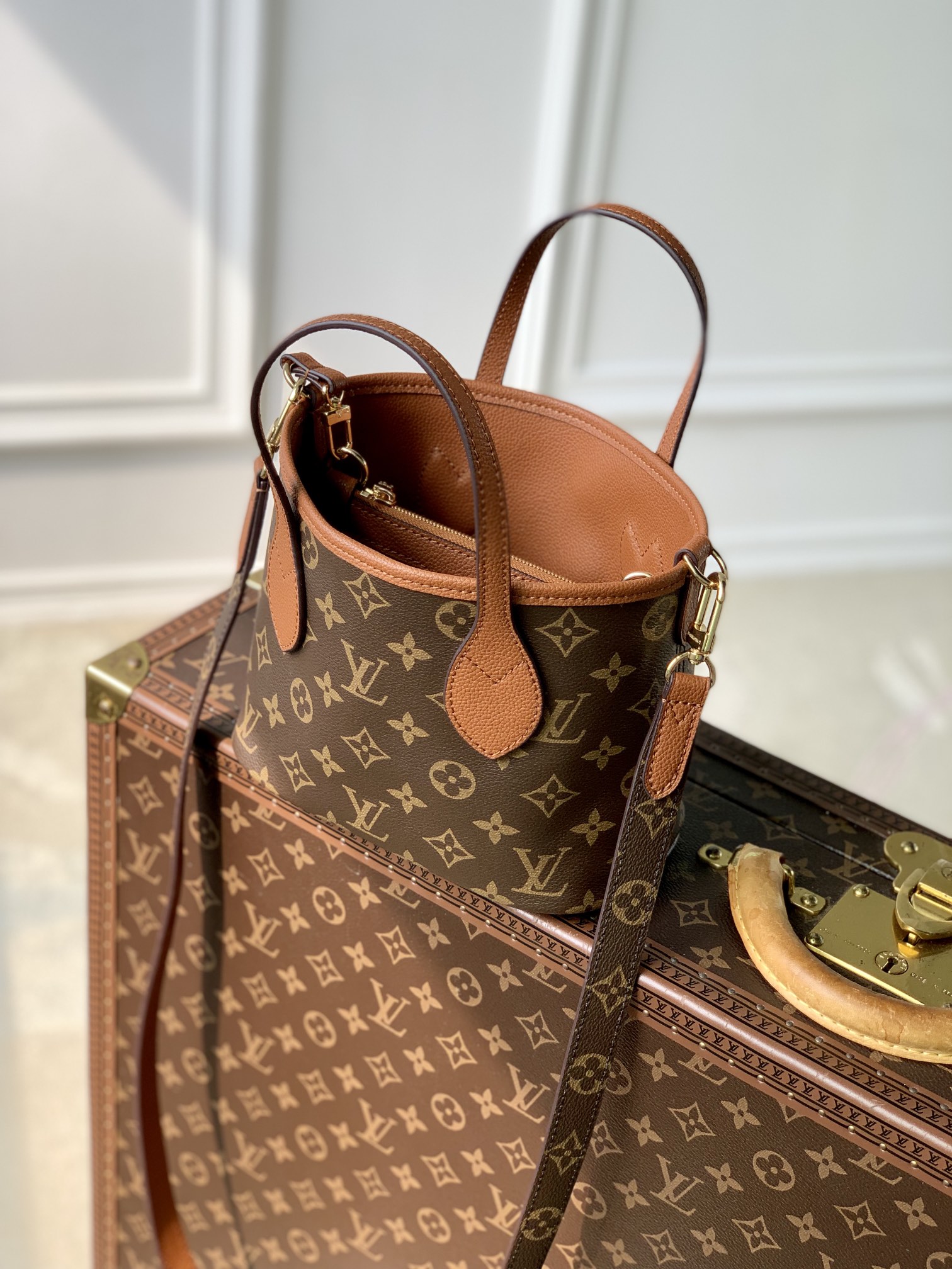 l0*is V*t0n neverfull bandoulière inside out bb-m12099-24 x 14 x 9cm