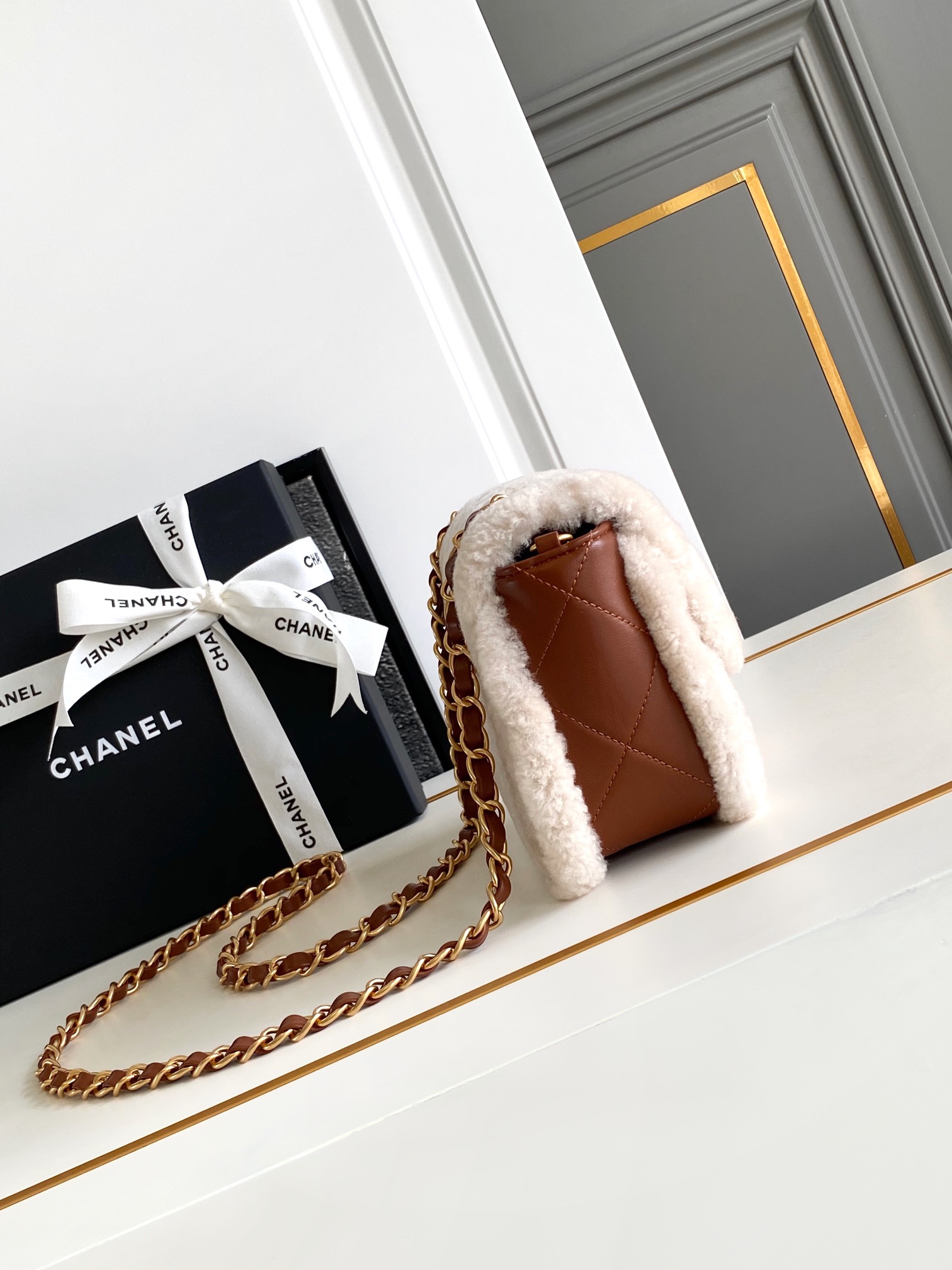 Ch@nel Flap Bag-12x 18x6CM