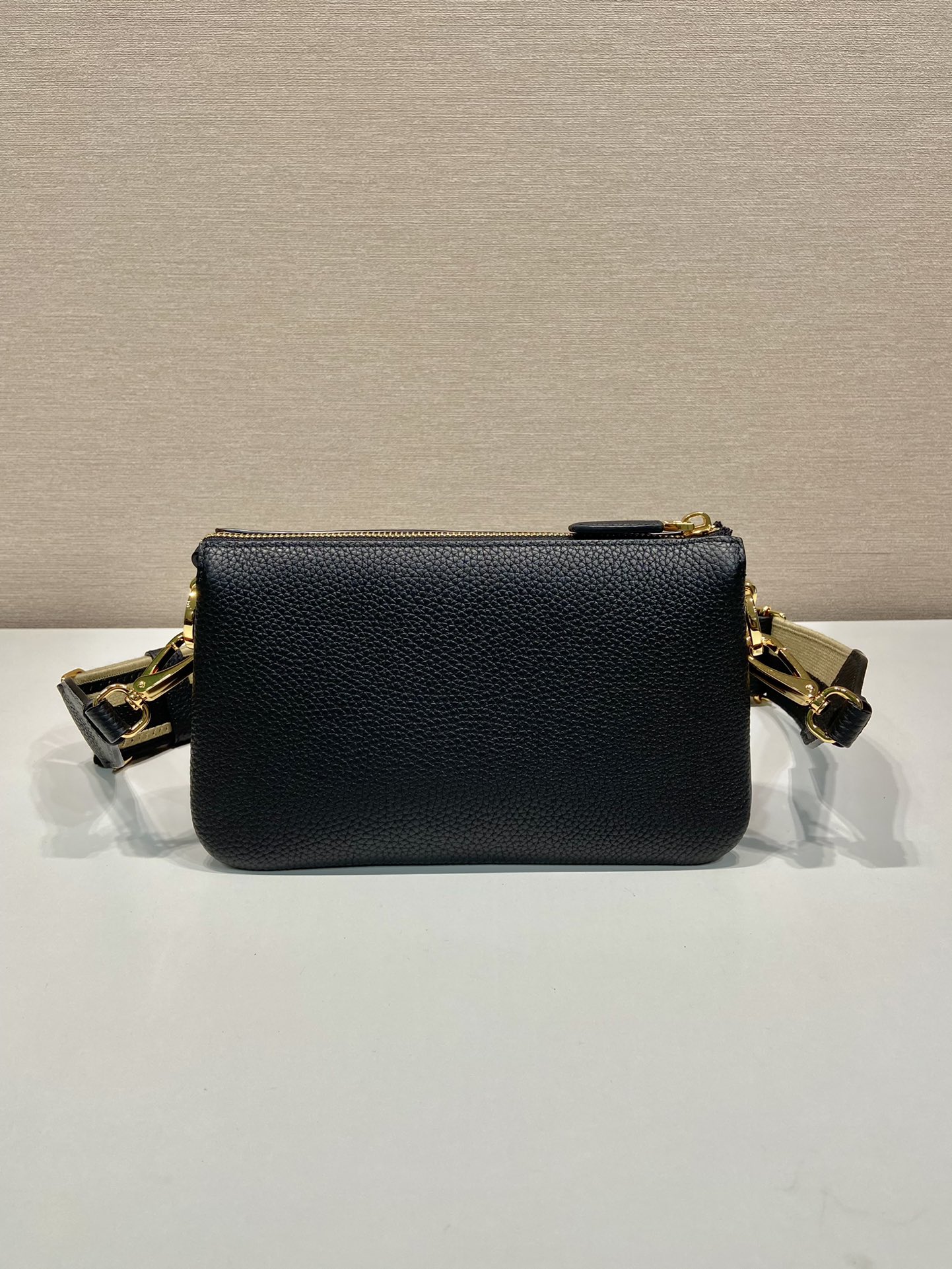 Pra*a leather shoulder bag-1bh194-25*14*6.5cm