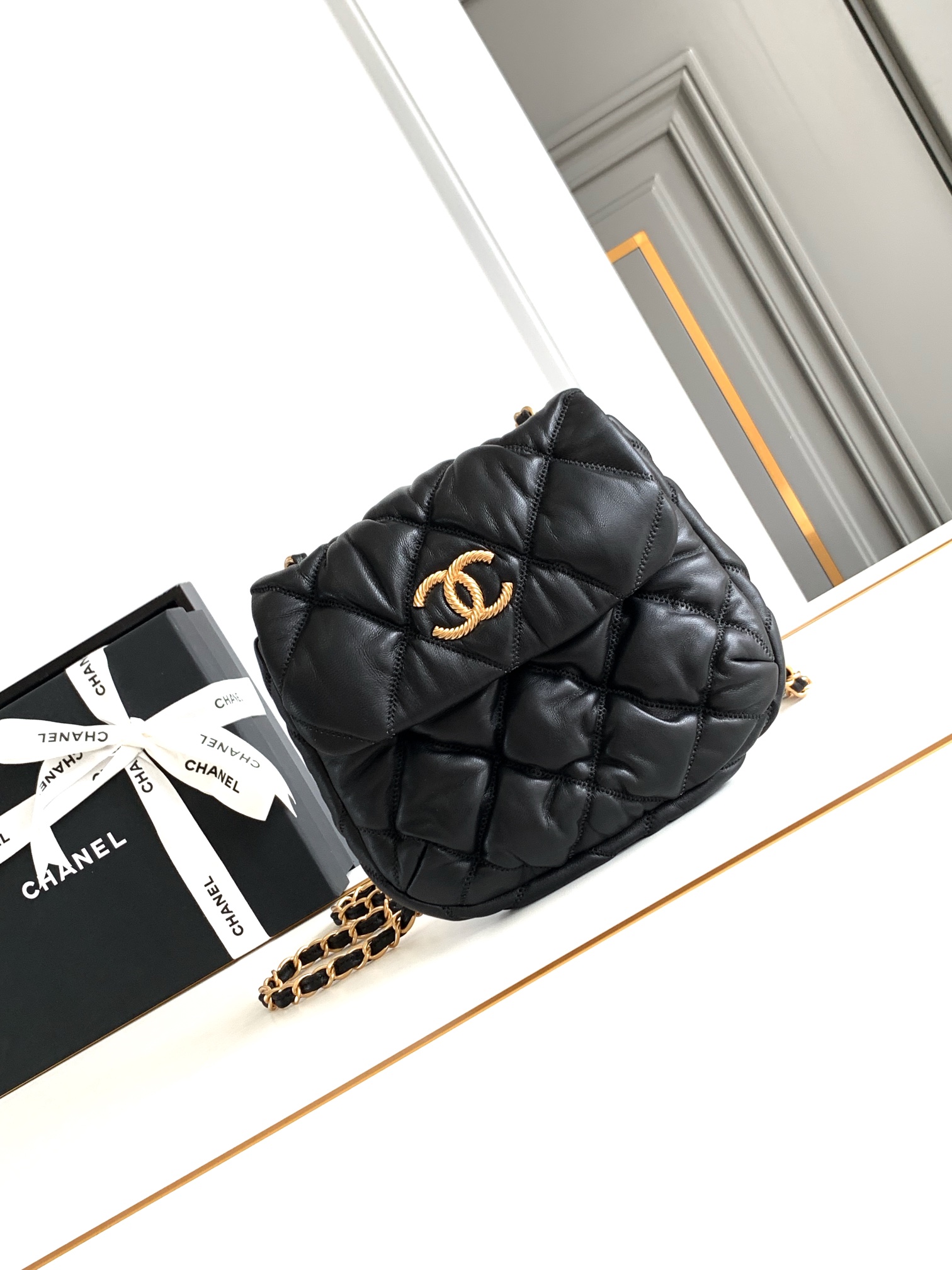 Ch@nel Saddle Bag-22.5/20/3CM