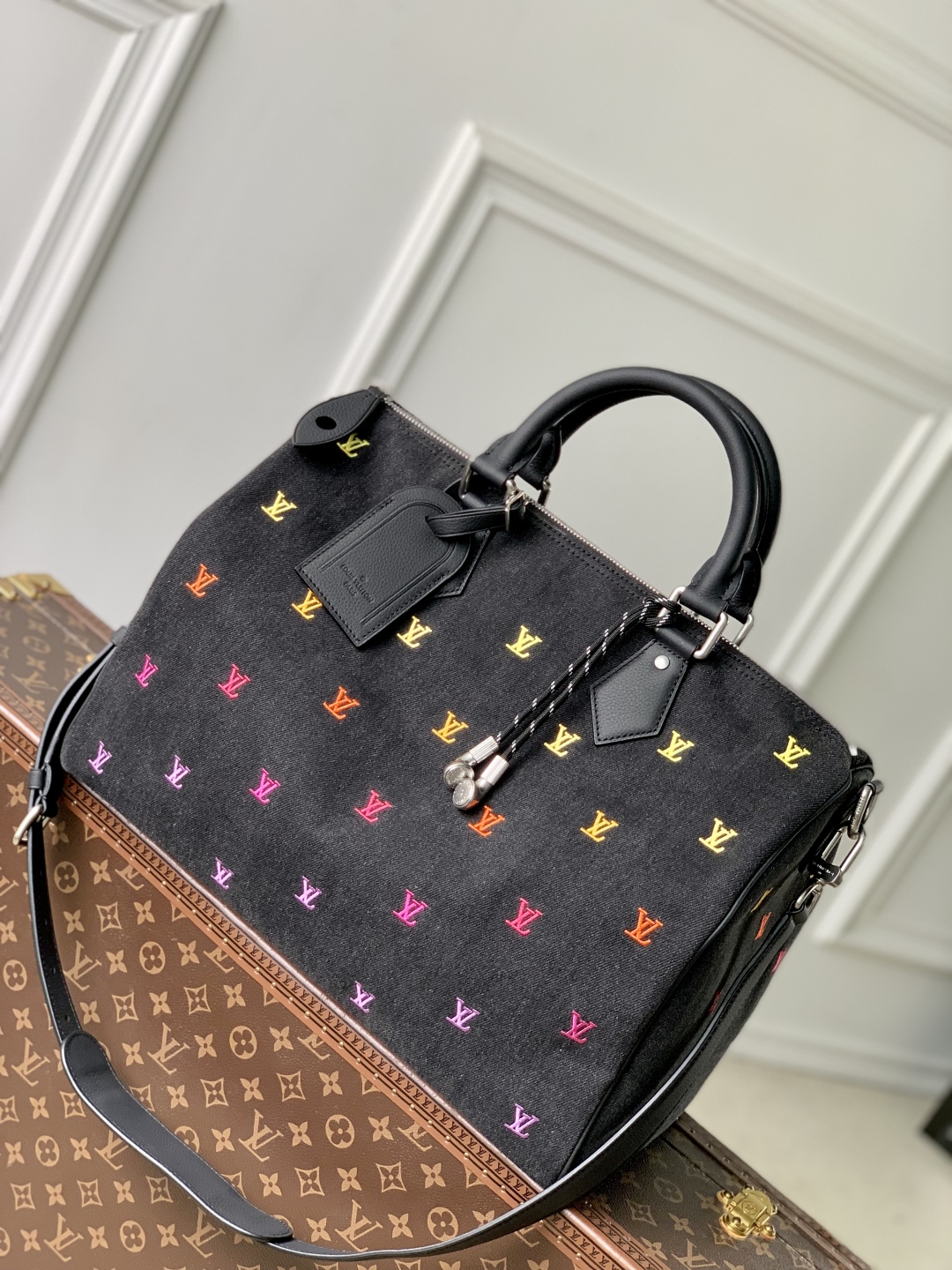 l0vis vvtt0n speedy 40 bandoulière以lv blason De*1m-40 x 26 x 23cm