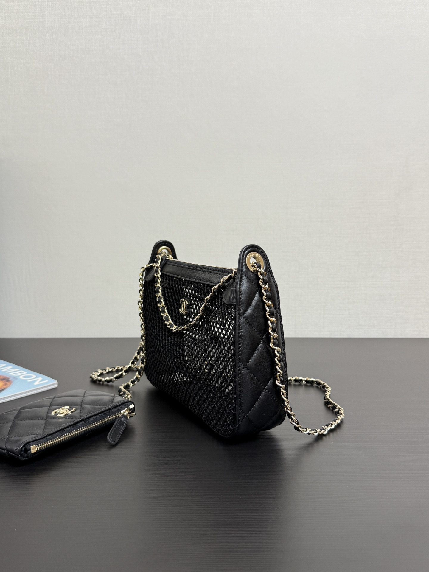 Ch@nel 2025SS Clutch With Chain Bag