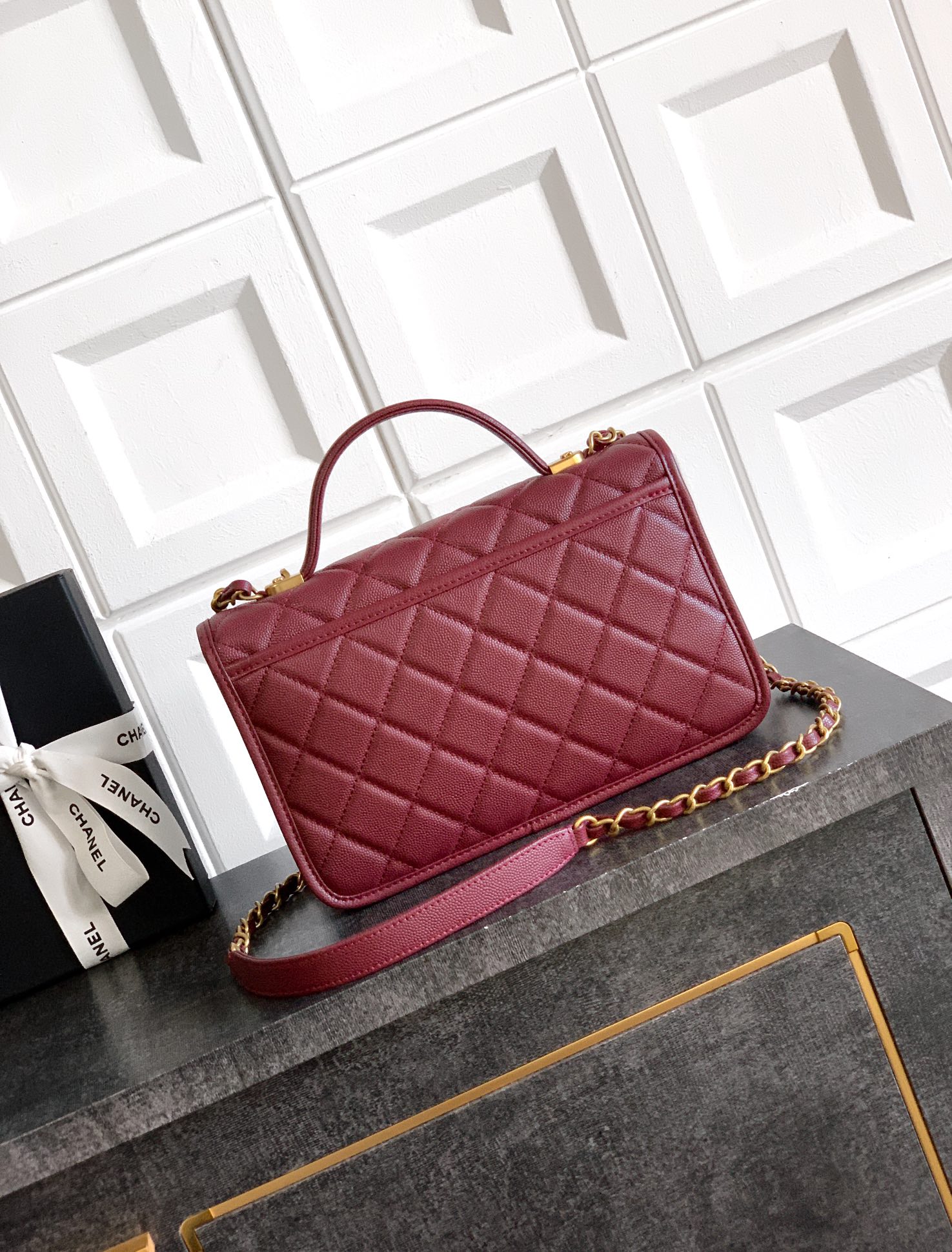 Ch@nel Flap Bag- 16.5×25× 8.5CM