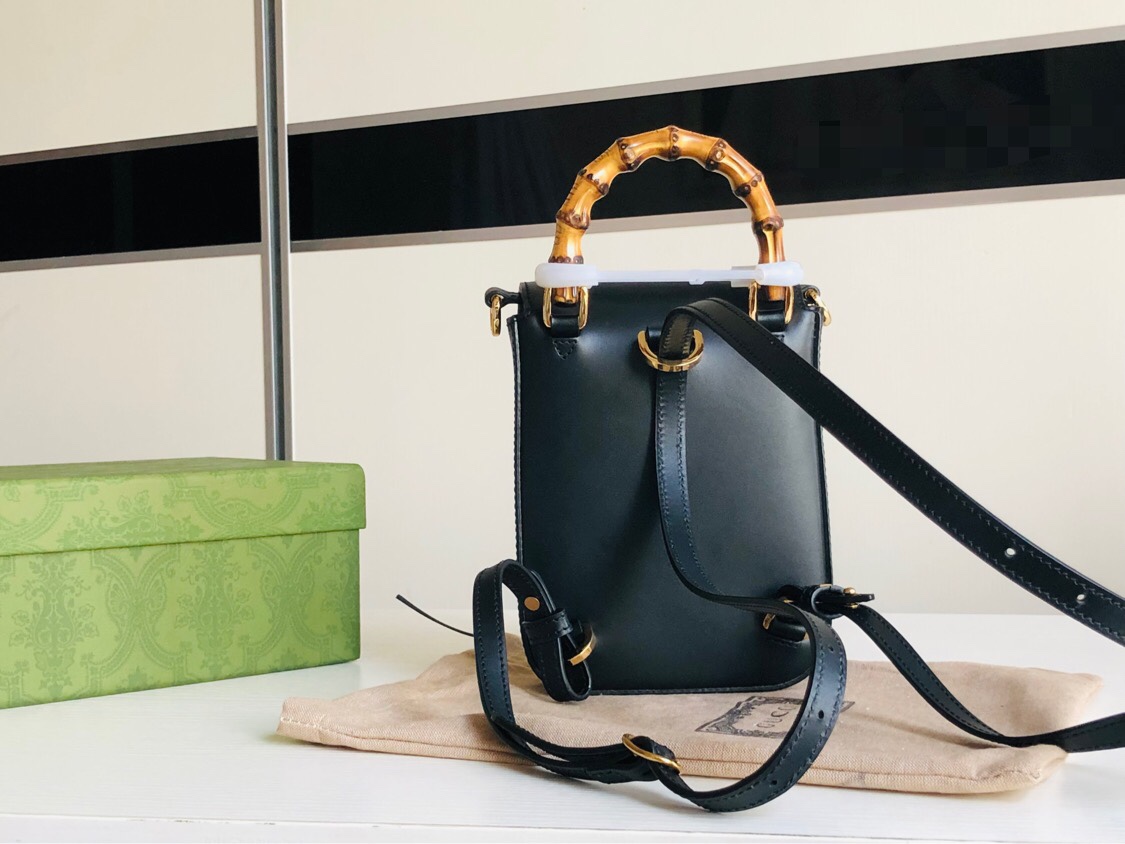G*u*i bamboo mini handbag-14*16*4cm